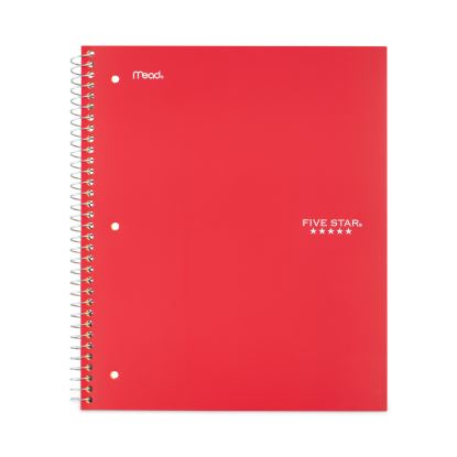 Wirebound Notebook, 1 Subject, Wide/Legal Rule, Red Cover, 10.5 x 8, 100 Sheets1