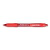 Profile Gel Pen, Retractable, Fine 0.5 mm, Red Ink, Translucent Red Barrel, Dozen2