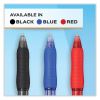 Profile Gel Pen, Retractable, Fine 0.5 mm, Red Ink, Translucent Red Barrel, Dozen3