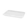 Meat Tray, #4 Shallow, 9.13 x 7.13 x 0.65, White, Foam, 500/Carton2