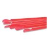 Jumbo Spoon Straw, 10.25", Plastic, Red, 300/Pack, 18 Packs/Carton4