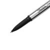 Stainless Steel Porous Point Pen, Stick, Fine 0.5 mm, Black Ink, Brushed Silver Barrel4