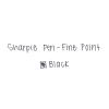 Stainless Steel Porous Point Pen, Stick, Fine 0.5 mm, Black Ink, Brushed Silver Barrel6