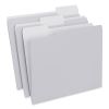 Top Tab File Folders, 1/3-Cut Tabs: Assorted, Letter Size, 0.75" Expansion, Gray, 100/Box3