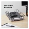 Wire Metal Letter Tray, 1 Section, Letter Size Files, 10" x 14.13" x 3", Black3