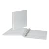 Slant D-Ring View Binder, 3 Rings, 1" Capacity, 11 x 8.5, White, 12/Carton3