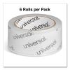 Moving and Storage Packing Tape, 3" Core, 1.88" x 54.6 yd, Clear, 6/Pack2