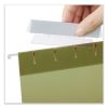 Hanging File Folder Plastic Index Tabs, 1/3-Cut, Clear, 3.7" Wide, 50/Pack2