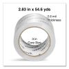 Extra-Wide Moving and Storage Packing Tape, 3" Core, 2.83" x 54.7 yd, Clear, 6/Pack2