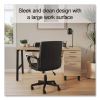 Essentials Single-Pedestal Writing Desk with Integrated Power Management, 59.8" x 29.9" x 29.7", Natural Wood/Black2