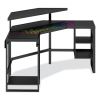 LevelUp Gear LEET Corner Gaming Desk, 53.25" x 51.75" x 36.75", Onyx2