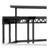 LevelUp Gear LEET Corner Gaming Desk, 53.25" x 51.75" x 36.75", Onyx4