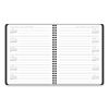 Contempo Lite Academic Year Weekly/Monthly Planner, 8.75 x 7.87, Black Cover, 12-Month (July to June) 2023 to 20249