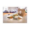 Insulated Foam Hinged Lid Containers, 3-Compartment, 9.3 x 9.5 x 3, White, 200/Pack, 2 Packs/Carton3