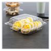 ClearSeal Hinged-Lid Plastic Containers, 8.22w x 3.02h, Clear, Plastic, 250/Carton3