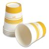 Paper Hot Cups, 16 oz, White/Orange, 50/Pack5