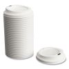 Plastic Hot Cup Lids, Fits 8 oz Cups, White, 50/Pack4