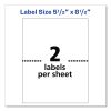Shipping Labels with TrueBlock Technology, Inkjet Printers, 5.5 x 8.5, White, 2 Labels/Sheet, 100 Sheets/Pack, 2 Packs2