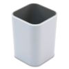 Fusion Pencil Cup, Plastic, 3 x 3 x 4, White/Gray2