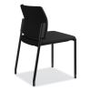 Accommodate Series Guest Chair, 23.25" x 22.25" x 32", Black Seat, Black Back, Black Base, 2/Carton6