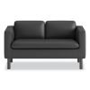 Parkwyn Series Loveseat, 53.5w x 26.75d x 29h, Black3