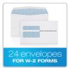 W-2 Peel and Seal Envelopes, Commercial Flap, Self-Adhesive Closure, 5.63 x 9, White, 15/Pack3