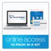 6-Part W-2 Online Tax Kit, Fiscal Year: 2022, Six-Part Carbonless, 8 x 5.5, 2 Forms/Sheet, 10 Forms Total4