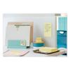 100% Recycled Paper Super Sticky Notes, Ruled, 4" x 6", Canary Yellow, 45 Sheets/Pad, 4 Pads/Pack4