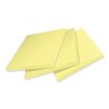 100% Recycled Paper Super Sticky Notes, 3" x 3", Canary Yelow, 70 Sheets/Pad, 12 Pads/Pack3