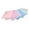 100% Recycled Paper Super Sticky Notes, 3" x 3", Wanderlust Pastels, 70 Sheets/Pad, 12 Pads/Pack3