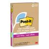 100% Recycled Paper Super Sticky Notes, Ruled, 4" x 6", Oasis, 45 Sheets/Pad, 12 Pads/Pack2