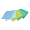 100% Recycled Paper Super Sticky Notes, 3" x 3", Oasis, 70 Sheets/Pad, 5 Pads/Pack3