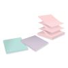100% Recycled Paper Super Sticky Notes, 3" x 3", Wanderlust Pastels, 70 Sheets/Pad, 6 Pads/Pack3