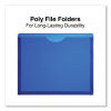 Expanding Poly File Jackets, 1 Section, Straight Tab, Letter Size, Assorted, 10/Pack2