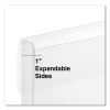 Side Opening Poly Envelopes, 1" Expansion, Letter Size, Clear, 10/Pack3