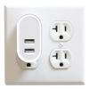Wall Charger, Two USB-A Ports, White2