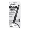 S-Gel Fashion Barrel Gel Pen, Retractable, Medium 0.7 mm, Black Ink, Pearl White Barrel, 4/Pack4