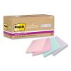 100% Recycled Paper Super Sticky Notes, 3" x 3", Wanderlust Pastels, 70 Sheets/Pad, 24 Pads/Pack2