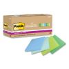 100% Recycled Paper Super Sticky Notes, 3" x 3", Oasis, 70 Sheets/Pad, 24 Pads/Pack2