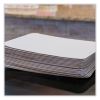 Bakery Bright White Cake Pad, Single Wall Pad, 1/4 Sheet, 10 x 14, White, Paper, 100/Bundle4
