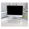 Glass Corner Monitor Riser, 19.7" x 11" x  3.25", Clear, Supports 40 lbs3