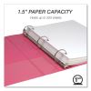 Earth's Choice Plant-Based Economy Round Ring View Binders, 3 Rings, 1.5" Capacity, 11 x 8.5, Pink, 2/Pack2