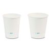 White Paper Hot Cups, 8 oz, 100/Pack3