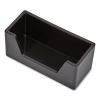 Business Card Holder, Holds 80 Cards, 3.97 x 1.73 x 1.77, Plastic, Black3