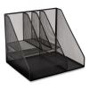 Wire Mesh Combination Organizer, Vertical/Horizontal, 8 Sections, Letter-Size, 12 x 12 x 13.97, Matte Black3