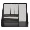 Wire Mesh Combination Organizer, Vertical/Horizontal, 8 Sections, Letter-Size, 12 x 12 x 13.97, Matte Black4