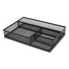 Mesh Drawer Organizer, Four Compartment, 13.58 x 9.45 x 2.2, Black3