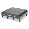 Perch Monitor Stand and Desk Organizer, 13.46" x 12.87" x 2.72", Black/Silver4