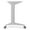 Modern Teacher Series Left Pedestal Desk, 60" x 24" x 28.75", Charcoal/Silver5
