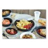 Newspring VERSAtainer Microwavable Containers, Oval, 6 oz, 5.7 x 4 x 1.1, Black/Clear, Plastic, 150/Carton2